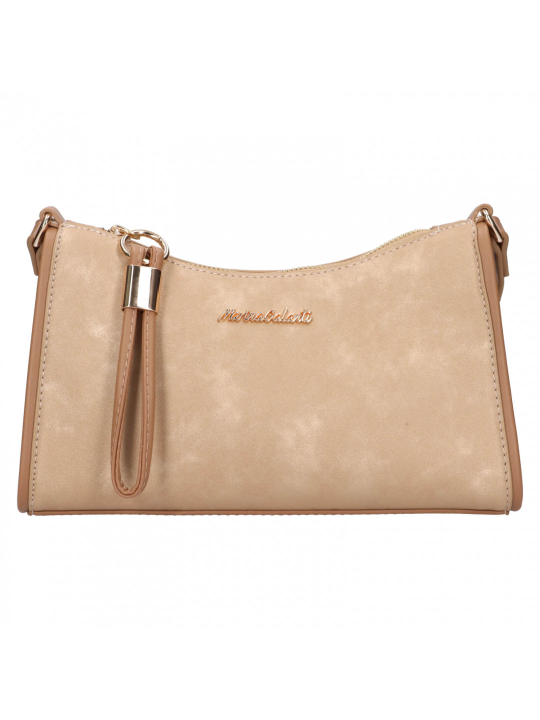Dámská crossbody kabelka Marina Galanti Mahé – hnědo-zlatá